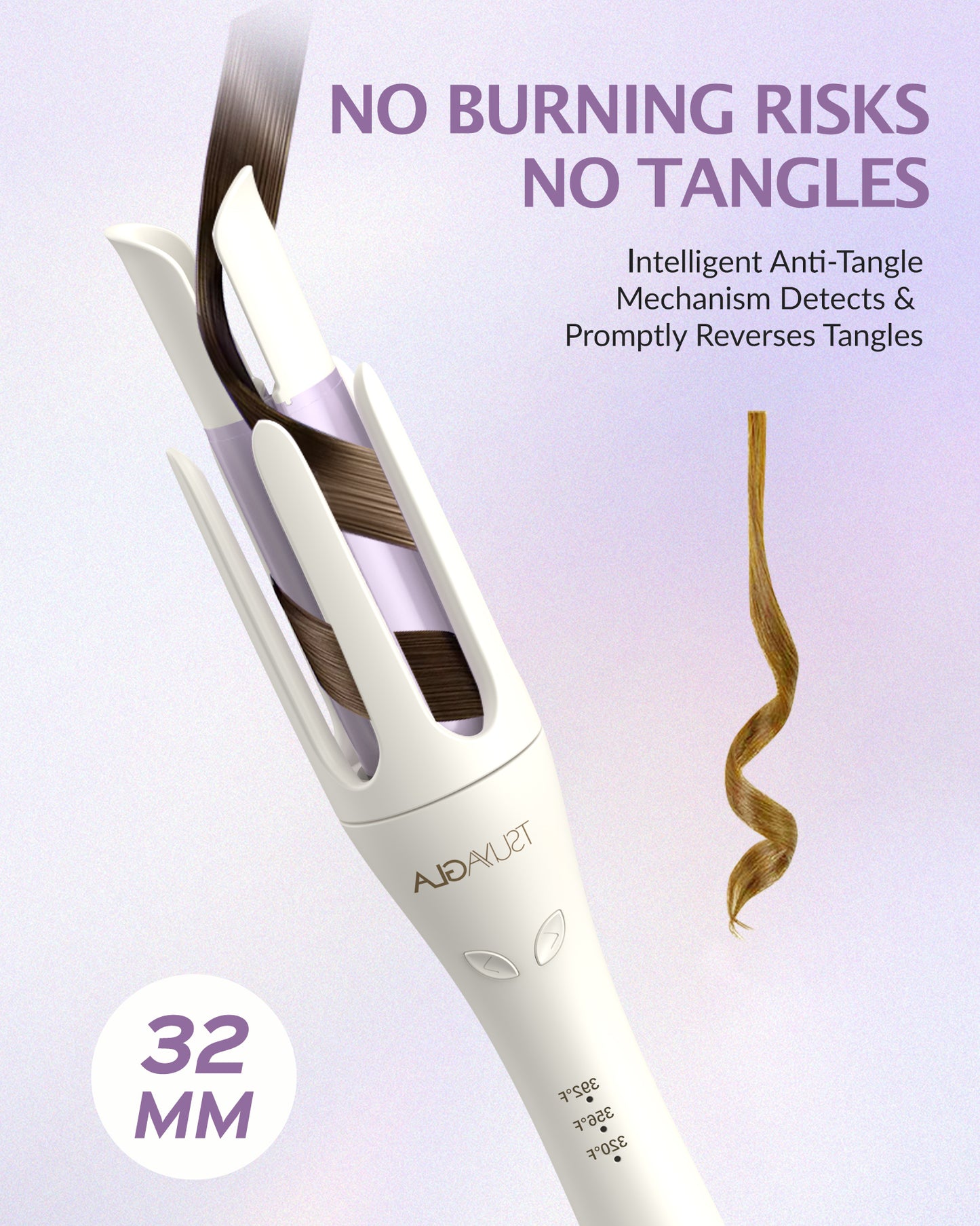 TSUYAGLA Automatic Curling Iron 1.25 Inch