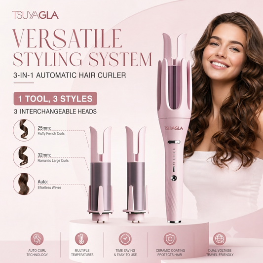 TSUYAGLA 3 in 1 Automatic Curling Iron