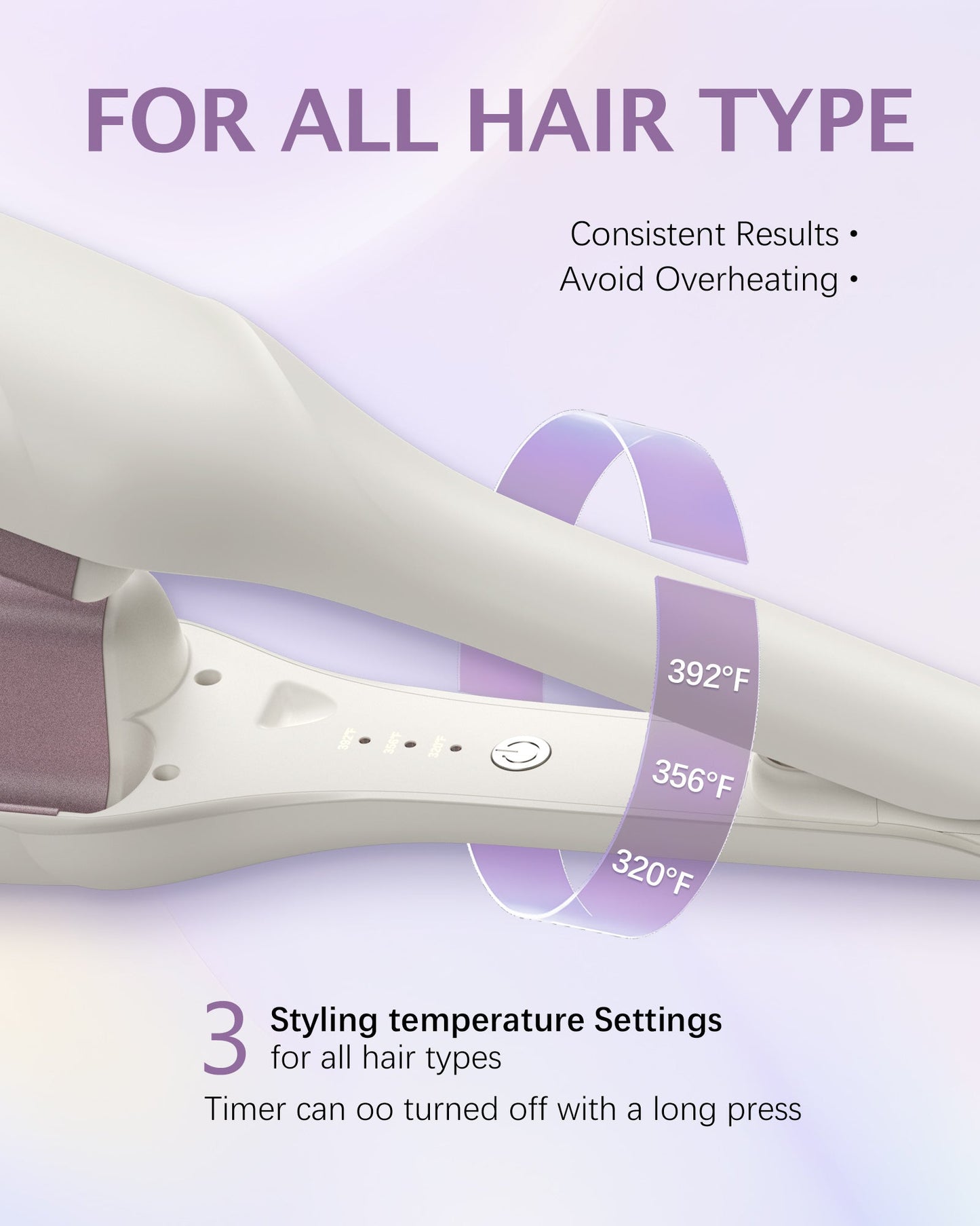 TSUYAGLA T501 Wave Curling Iron 1.4 inch