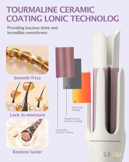 TSUYAGLA Automatic Curling Iron 1.25 Inch