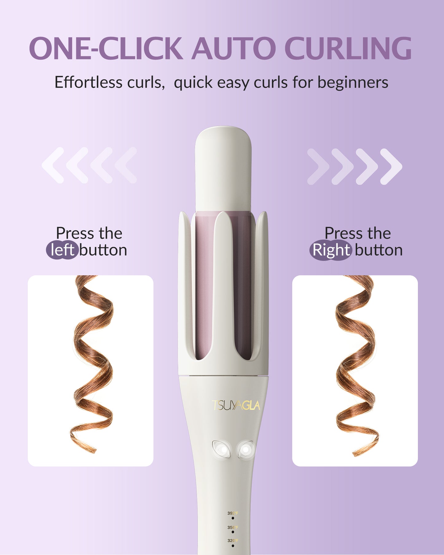 TSUYAGLA Automatic Curling Iron 1.25 Inch