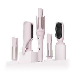 5-in-1 automatic curler with three barrels