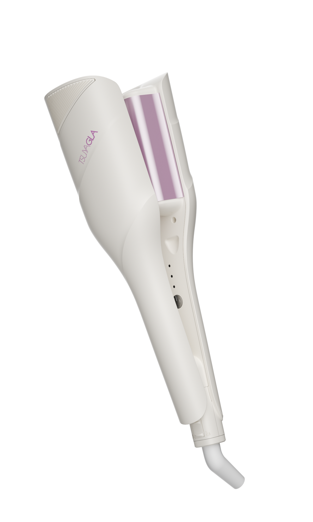 Original white and lavender wave curling iron